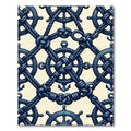 Nautical Rope Anchor Wheel Medley Rug