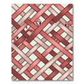 Pink Flamingo Lattice Texture Rug