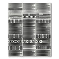 Bold Black Eye Tribal Stripe Rug