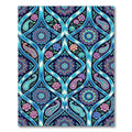Vibrant Paisley Medallion Floral Lattice Rug