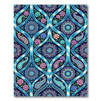 Vibrant Paisley Medallion Floral Lattice Rug