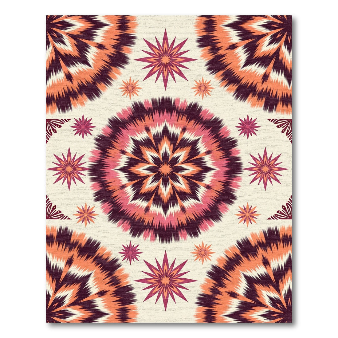 Radiant Sunburst Tie Dye Rug