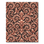 Antique Coral Acanthus Scroll Rug
