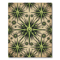 Midcentury Modern Olive Starburst Geometric Rug