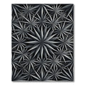 Monochromatic Starburst Abstract Composition Rug