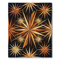 Golden Celestial Sunburst Geometric Area Rug