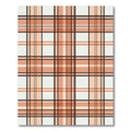 Warm Orange Brown Tartan Crossing Rug