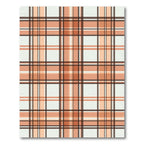 Warm Orange Brown Tartan Crossing Rug