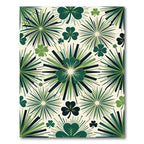 Green Clover Burst Radiance Rug