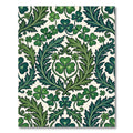 Emerald Green Clover Leaf Flourish Rug