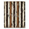 Rustic Earthy Stripe Splatter Rug