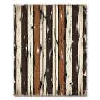 Rustic Earthy Stripe Splatter Rug