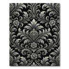 Ornate Floral Scrollwork Embellishment Rug