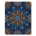 Celestial Navy Golden Starburst Luminary Rug