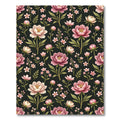 Pink Peony Floral Arrangement Rug