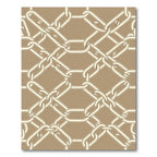 Classic Gold Interlocking Chain Link Rug