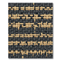 Modern Black and Beige Woven Texture Rug