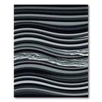 Monochrome Wavy Linear Abstract Waves Rug