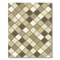 Earthy Diamond Grid Neutral Rug