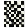 Trio Dimensional Chessboard Effect Rug