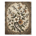 Vintage Cream Cherry Blossom Branch Rug