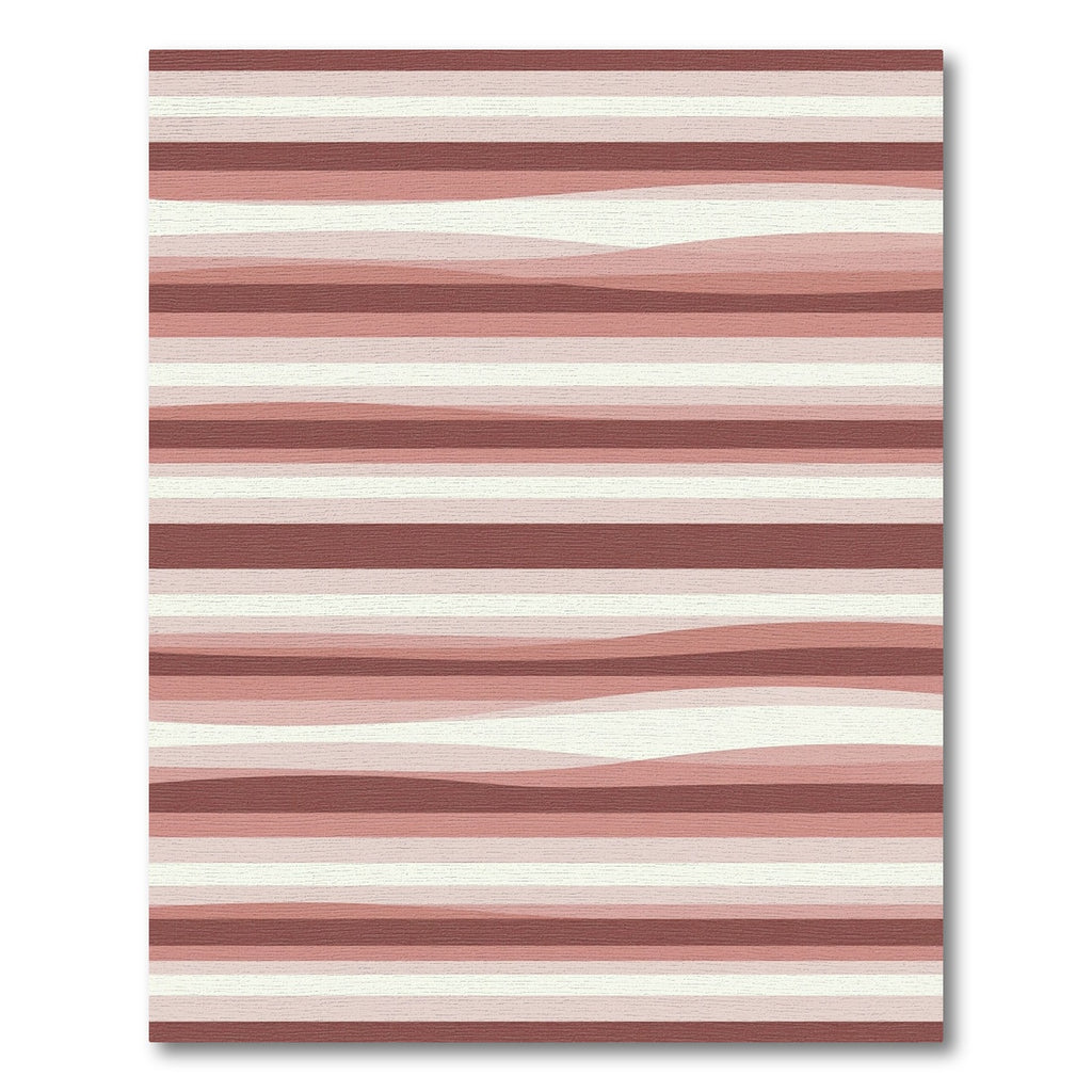 Terracotta Layered Gradient Stripes Rug