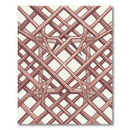 Copper Interwoven Gilded Lattice Abstract Rug