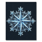 Icy Blue Nordic Crystal Star Rug
