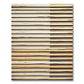 Coastal Weathered Wood Grain Stripes Rug
