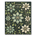 Sage Green Bloom Climbing Vine Rug