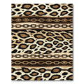 Leopard Spot and Chain Link Stripe Rug