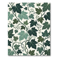 Lush Green Botanical Ivy Vine Rug