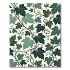 Lush Green Botanical Ivy Vine Rug