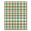 Sage Green and Taupe Plaid Check Rug