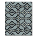 Gray Diamond Hourglass Native American Rug