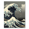 Great Wave Dark Blue Ocean Rug