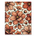 Terracotta Bloom Botanical Arrangement Rug