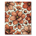 Terracotta Bloom Botanical Arrangement Rug