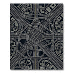 Abstract Urban Highway Interchange Grid Rug