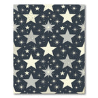 Deep Blue Celestial Starburst Collection Rug