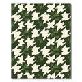 Forest Houndstooth Pixelated Camo Rug