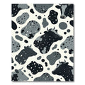 Charming Monochrome Cow Spot Portrait Rug