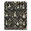 Vintage Apothecary Botanical Dark Floral Rug