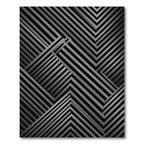 Monochrome Charcoal Inset Chevron Rug