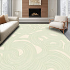 Serene Swirl Abstract Pattern Rug