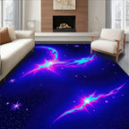Cosmic Nebula Abstract Swirl Design Rug