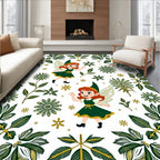 Whimsical Fairy Forest Pattern Rug