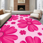 Pink Floral Blossom Design Rug