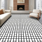 Modern Grid Pattern Rug