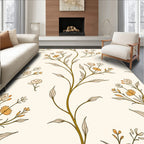 Delicate Floral Vine Pattern Rug